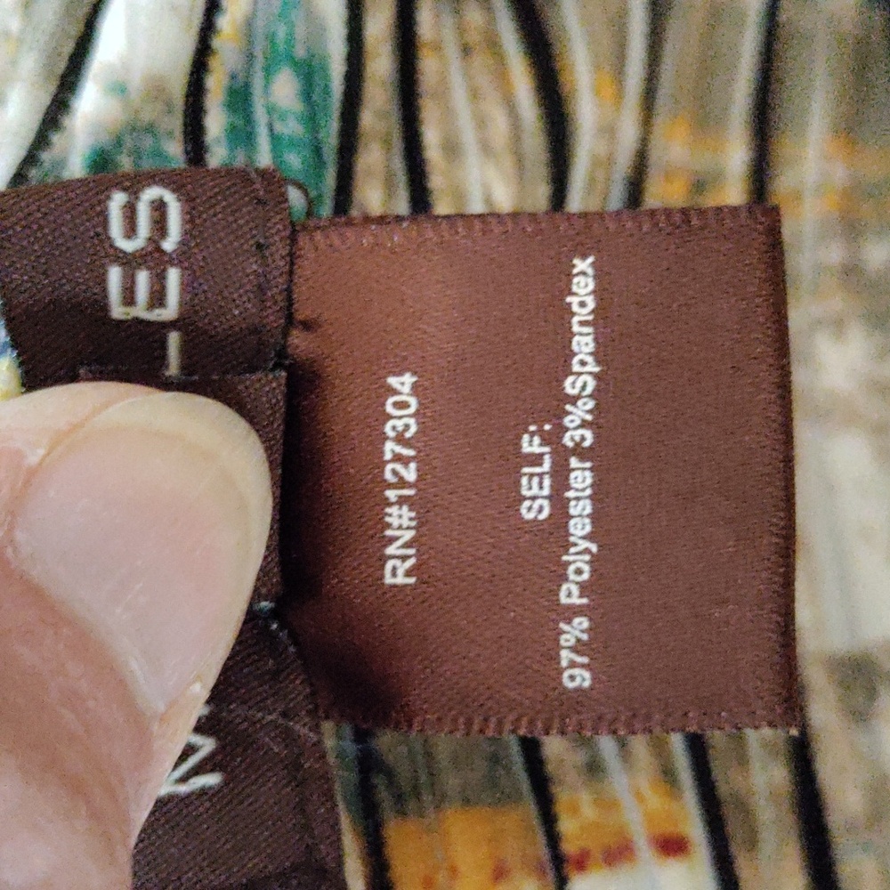 02114 Multiples multi-color pleated patchwork lon… - image 11